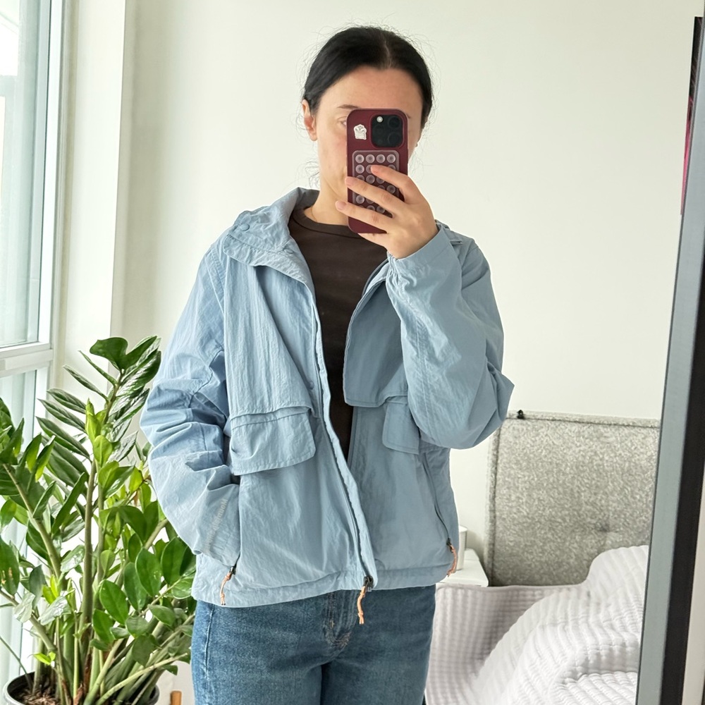 Light Blue Women's Jacket - Picture 2 of 5
